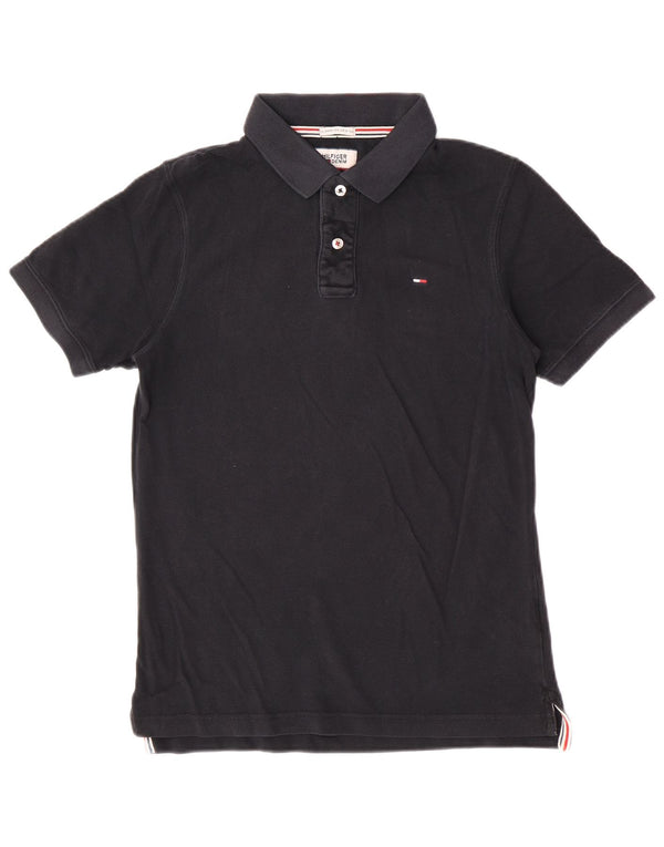 Tommy Hilfiger muška polo majica srednje crne pamučne boje