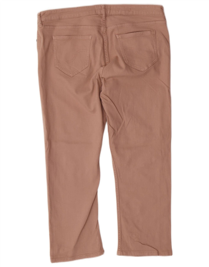 FAT FACE Ženske skraćene traperice UK 16 Large W34 L23 Ružičasti pamuk