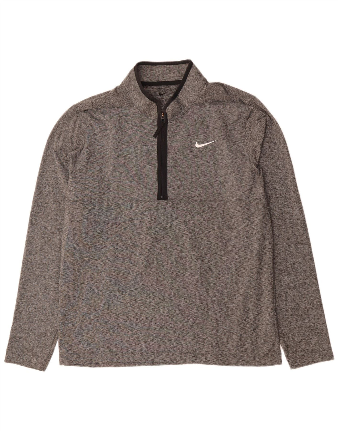 Nike Dri Fit Pulover s patentnim izrezom i gornji dio trenirke Large Grey Flected