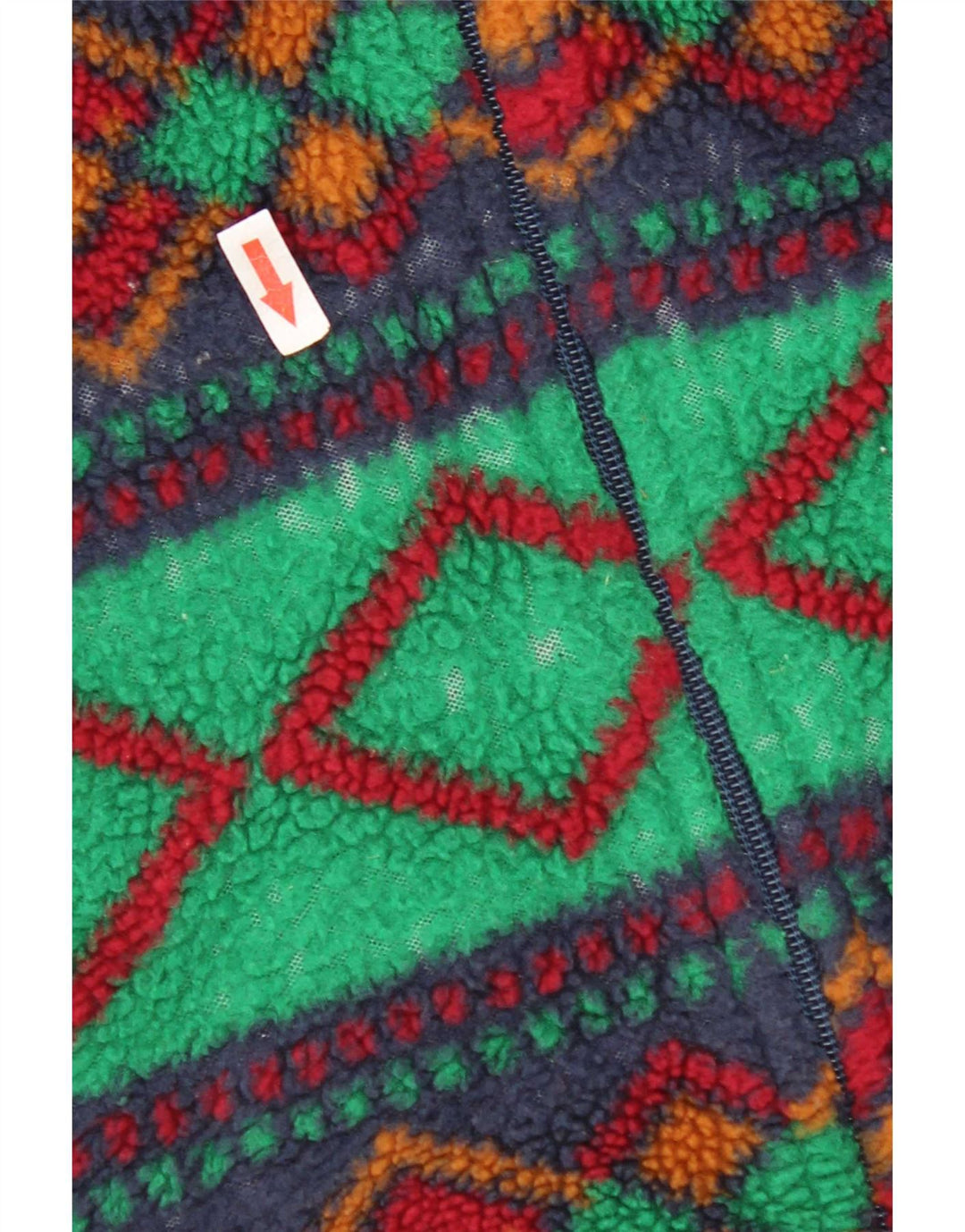 Vintage muška jakna od flisa UK 42 XL Višebojni geometrijski