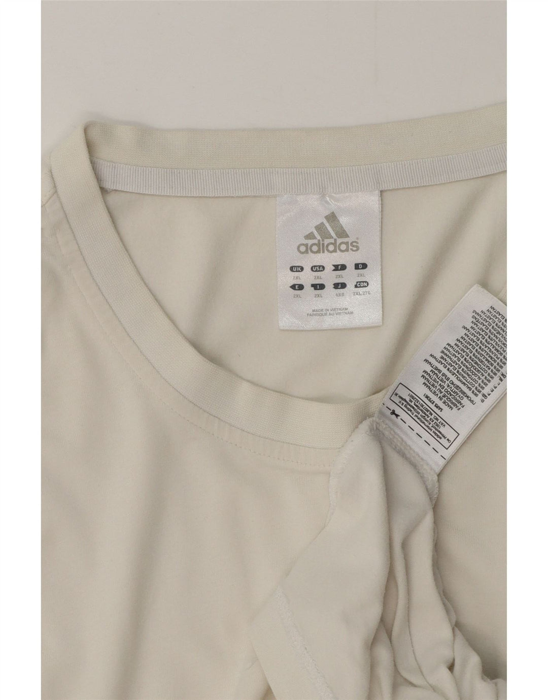 Adidas muška majica kratkih rukava 2XL bijeli pamuk