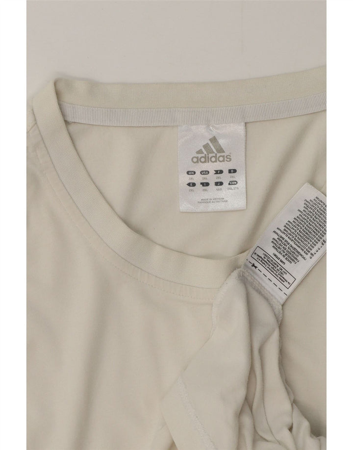 Adidas muška majica kratkih rukava 2XL bijeli pamuk