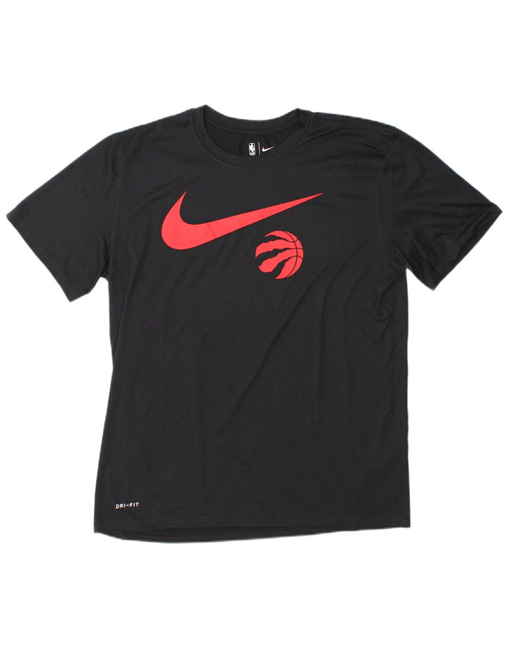 Nike Dri Fit Graphic T-Shirt Top Veliki crni poliester