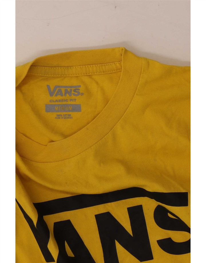 Vans muška majica kratkih rukava klasičnog kroja srednje žuti pamuk