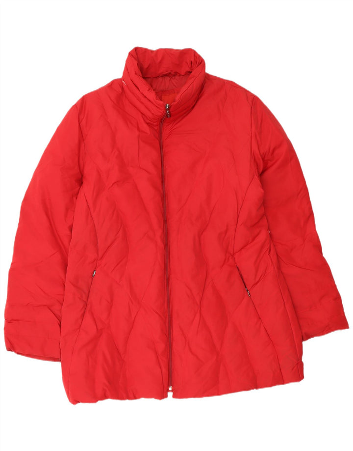 Esprit ženska podstavljena jakna UK 18 XL crveni poliester