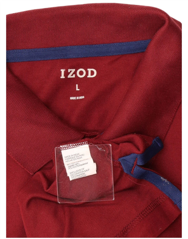 IZOD muška polo majica velika bordo pamuk