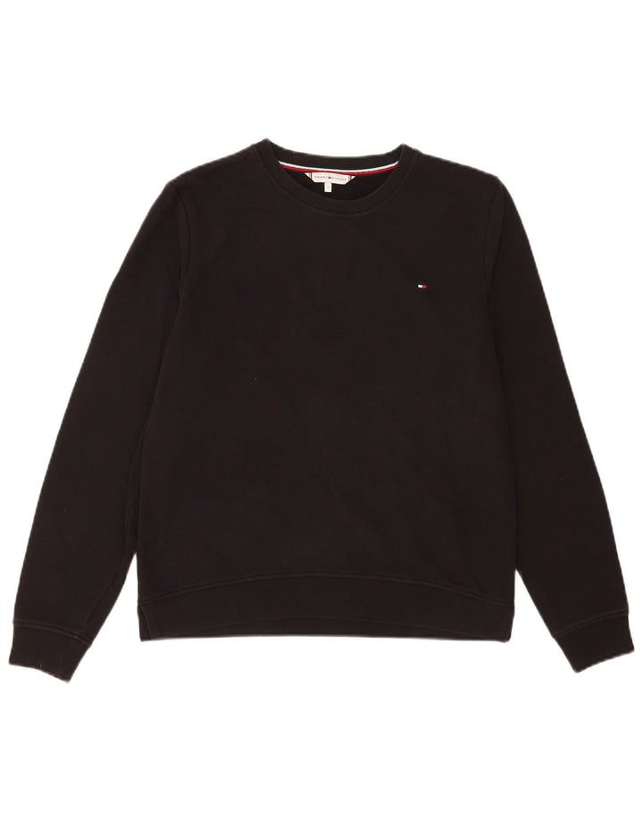Tommy Hilfiger muški džemperi mali crni pamuk