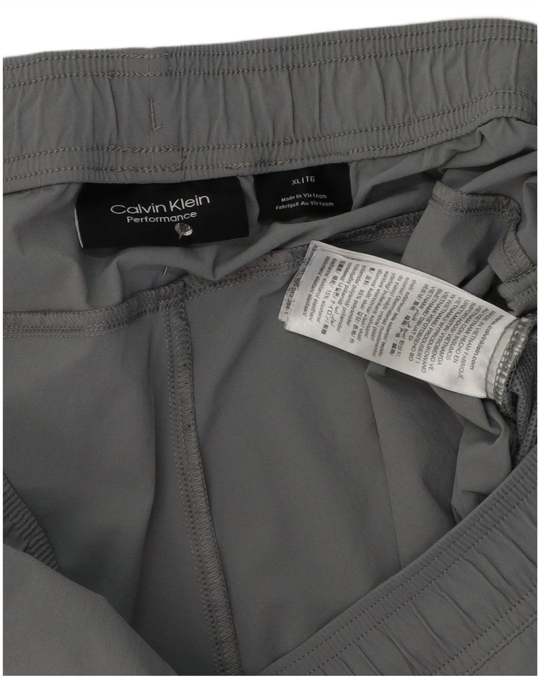 Calvin Klein muške sportske kratke hlače za performanse XL sivi poliester u boji