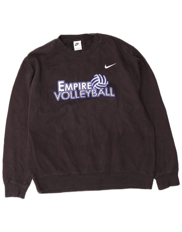 Nike Mens Empire Volleyball Graphic Sweatshirt Džemper Veliki crni pamuk