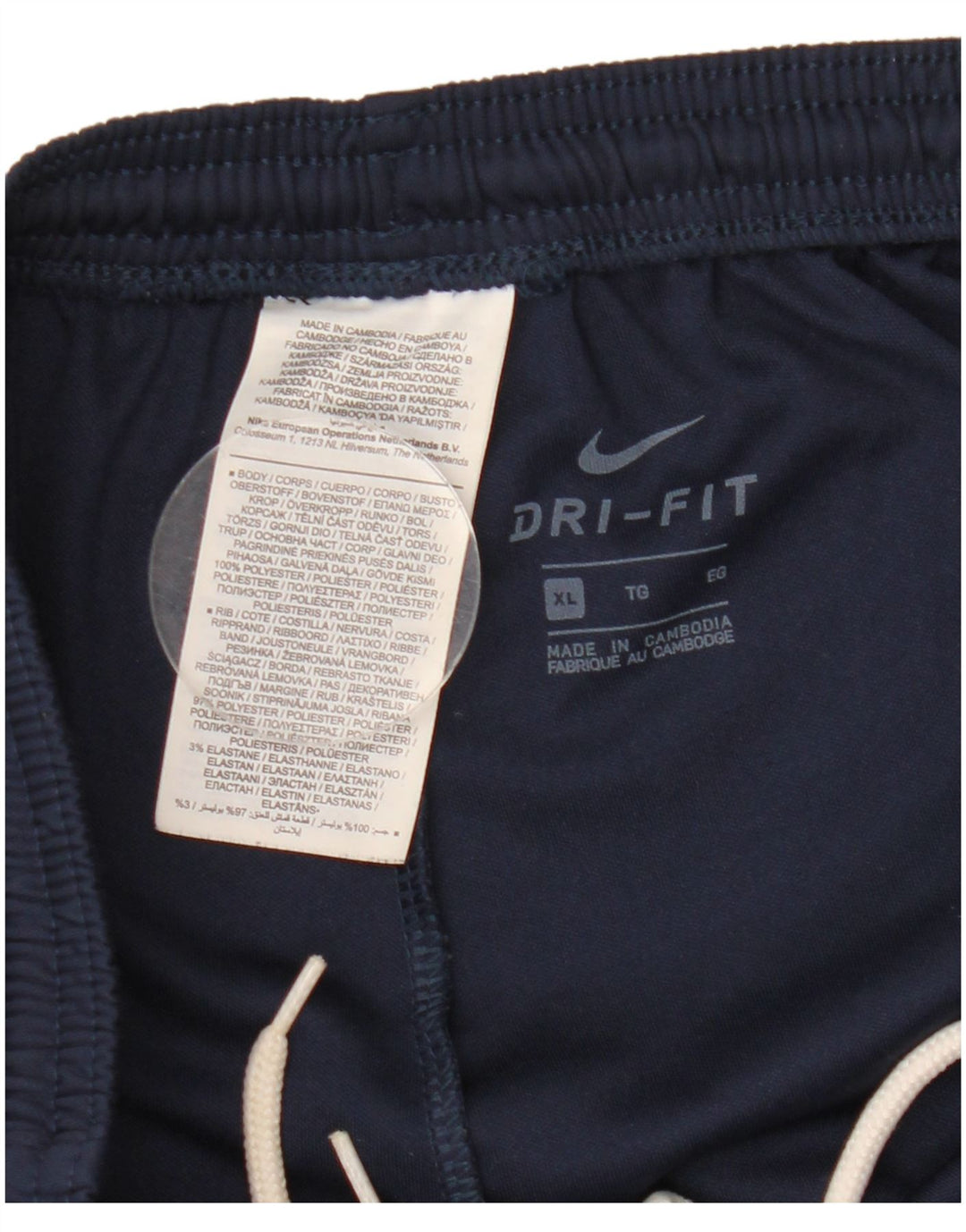 Nike muške Dri Fit Graphic Trenirke Hlače XL tamnoplavi poliester
