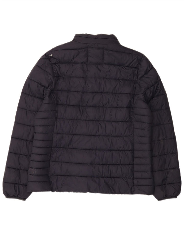 CREW ODJEĆA Ženska podstavljena jakna UK 16 Veliki tamnoplavi najlon