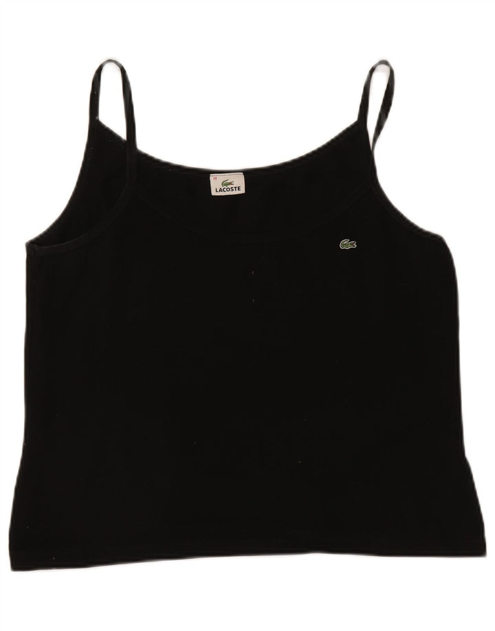 Lacoste ženski Cami gornji dio veličine 48 XL, crni pamuk