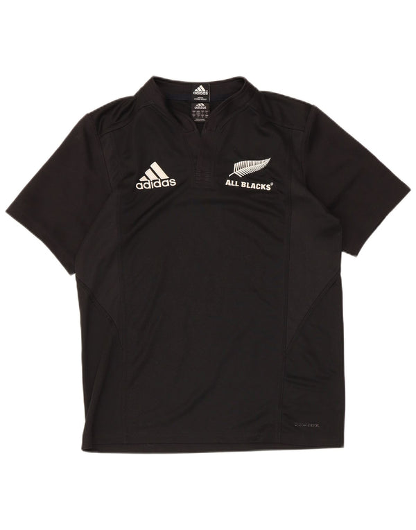Adidas muška crna majica kratkih rukava s grafičkim motivima, mali crni poliester