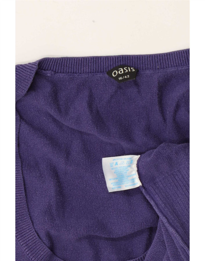 Oasis ženski prsluk UK 16 Veliki tamnoplavi pamuk