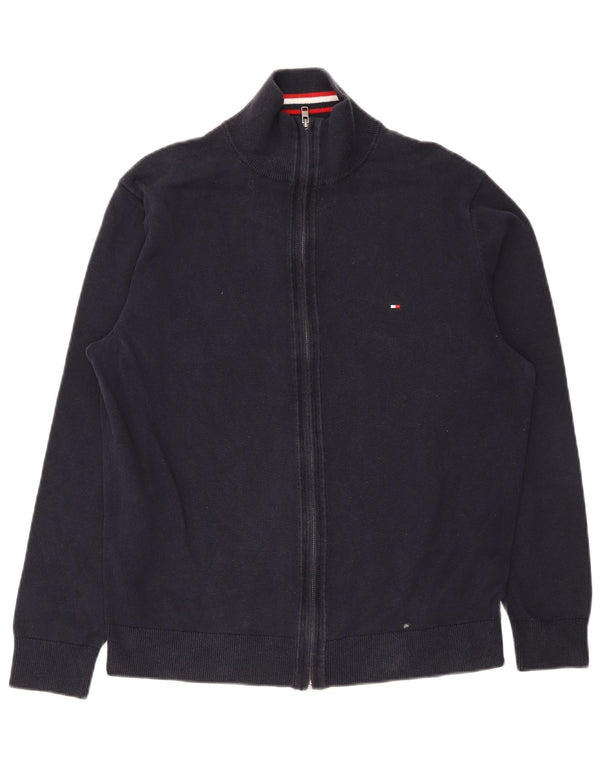 Tommy Hilfiger muški džemper kardigan 2XL tamnoplavi pamuk