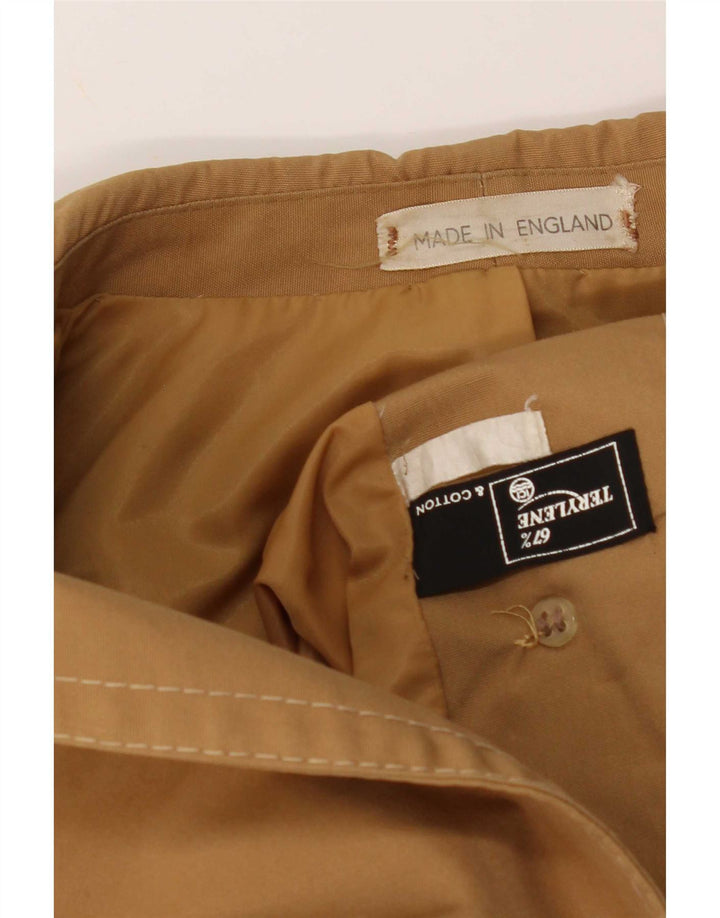 Vintage muški kaput UK 40 Large Beige Cotton