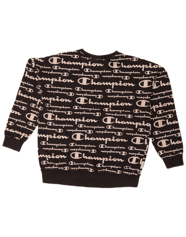 Champion majica s grafičkim motivima za djevojčice 15-16 godina 2XL crna