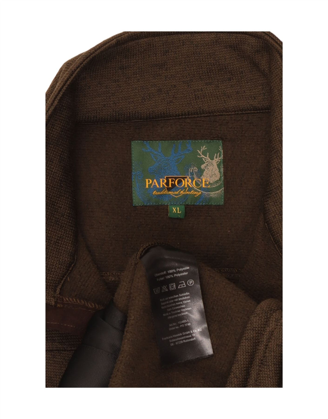 PARFORCE muška trenirka gornja jakna XL smeđi poliester