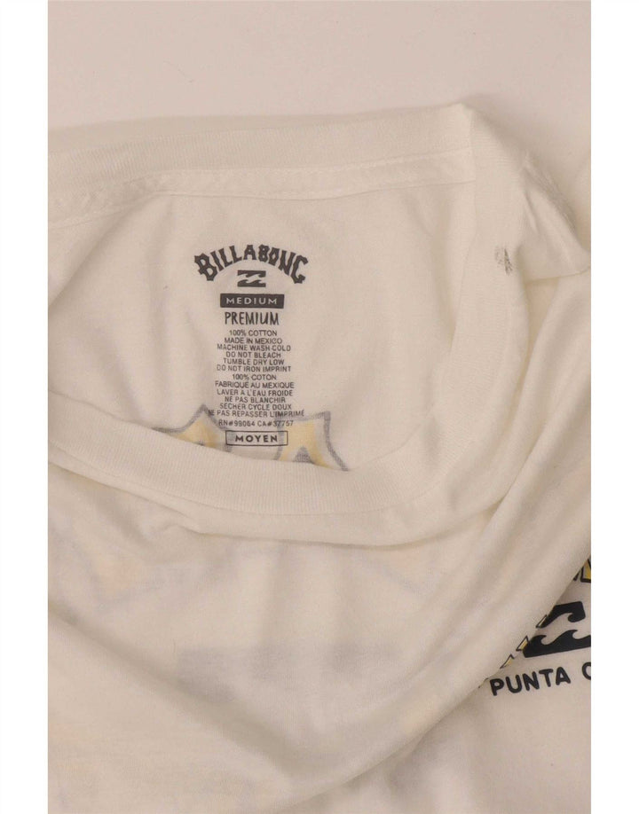 Billabong muška majica s grafičkim motivima, srednji bijeli pamuk