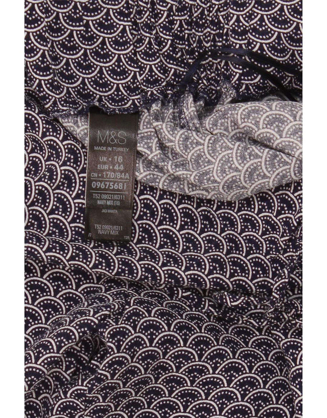 Marks & Spencer ženske ležerne hlače s apstraktnim uzorkom UK 16 velike W34 L30