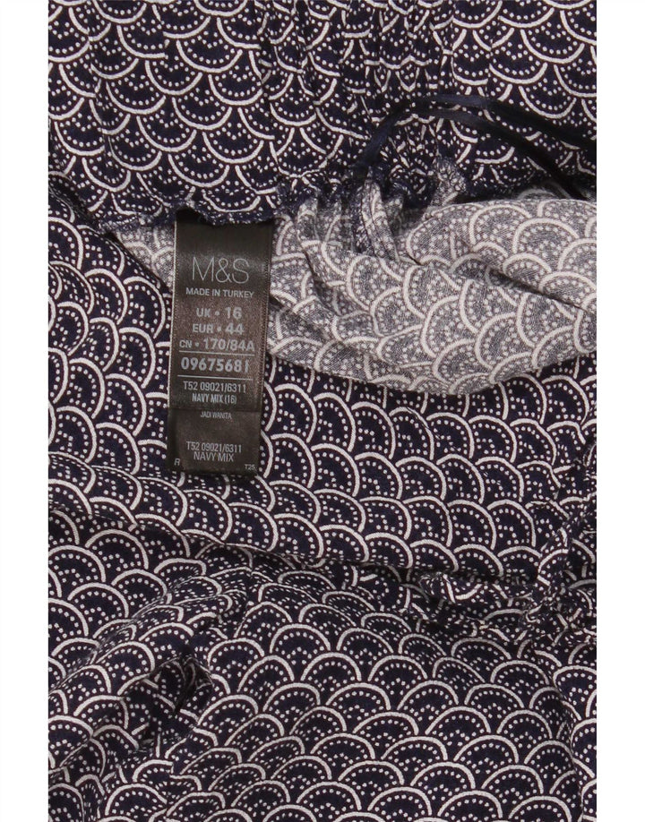 Marks & Spencer ženske ležerne hlače s apstraktnim uzorkom UK 16 velike W34 L30
