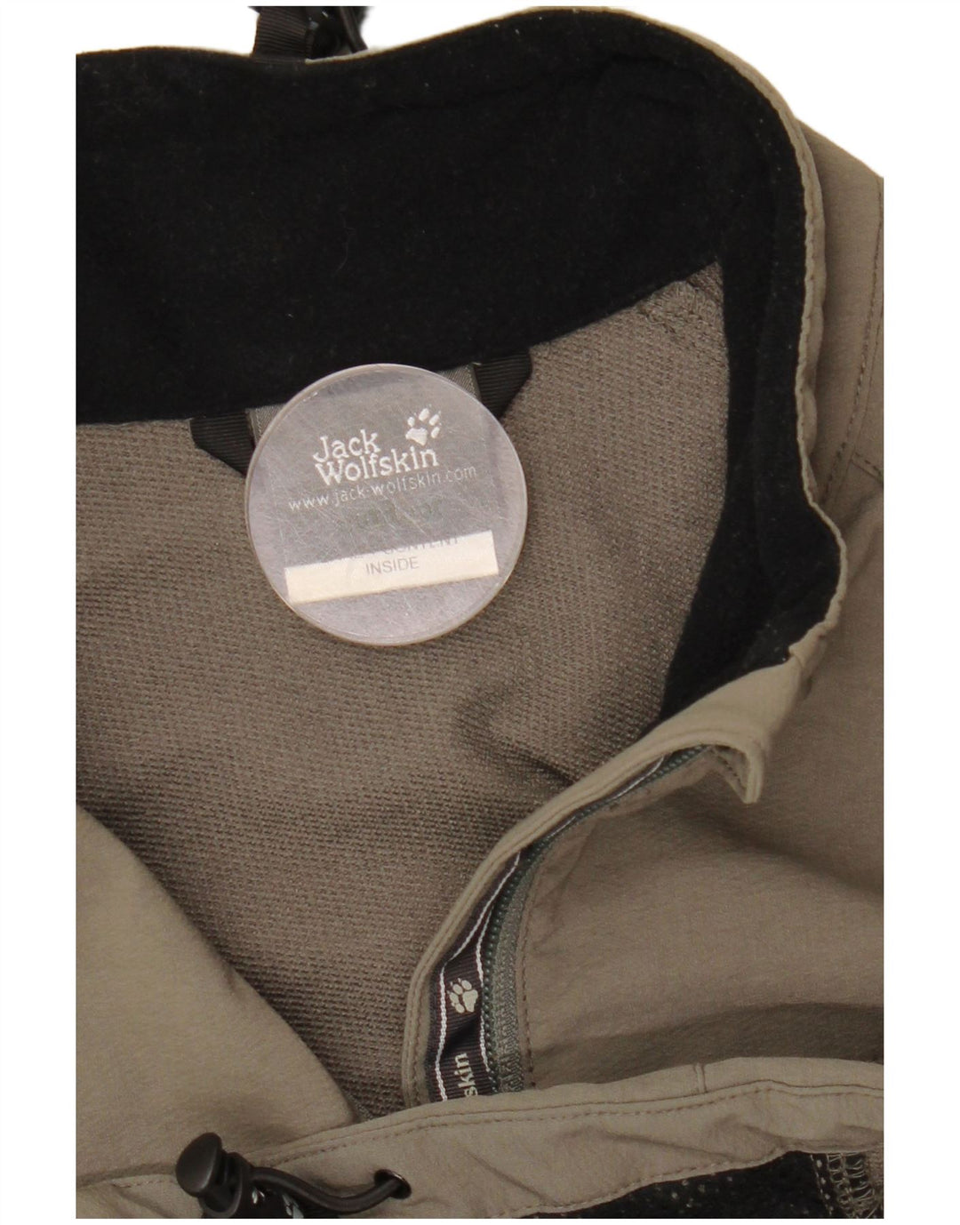 Jack Wolfskin muška bomber jakna s patentnim zatvaračem UK 34 Mali kaki poliamid