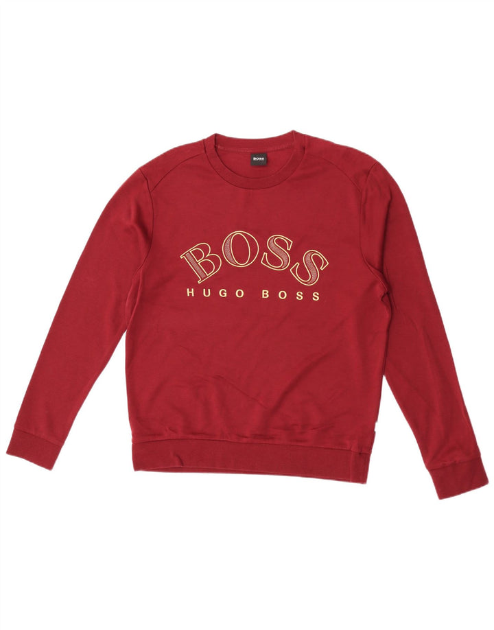 Hugo Boss muška trenirka s grafičkim motivima, srednji bordo