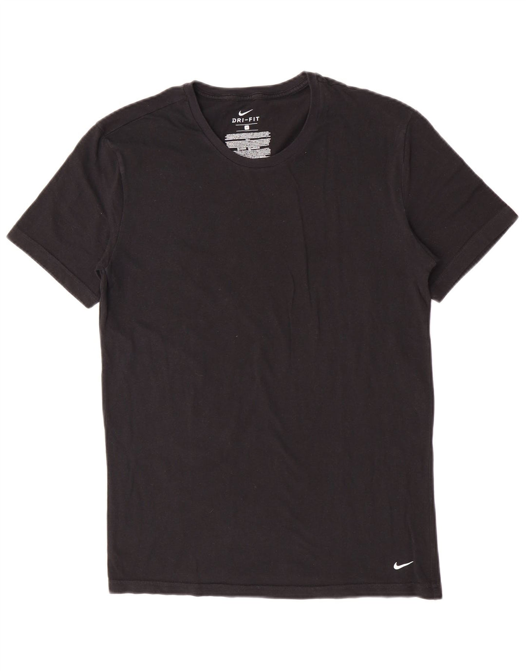 Nike Dri Fit T-Shirt Top srednji crni pamuk