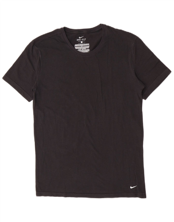 Nike Dri Fit T-Shirt Top srednji crni pamuk