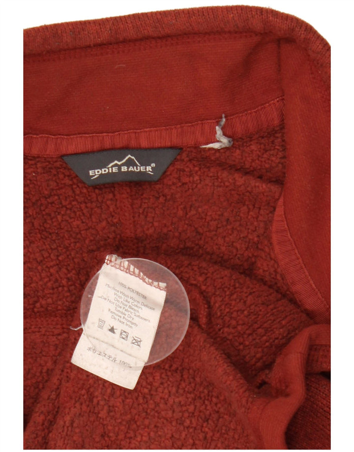 Eddie Bauer muška dukserica s izrezom na patentni zatvarač Srednje tamnocrvena s pjegama