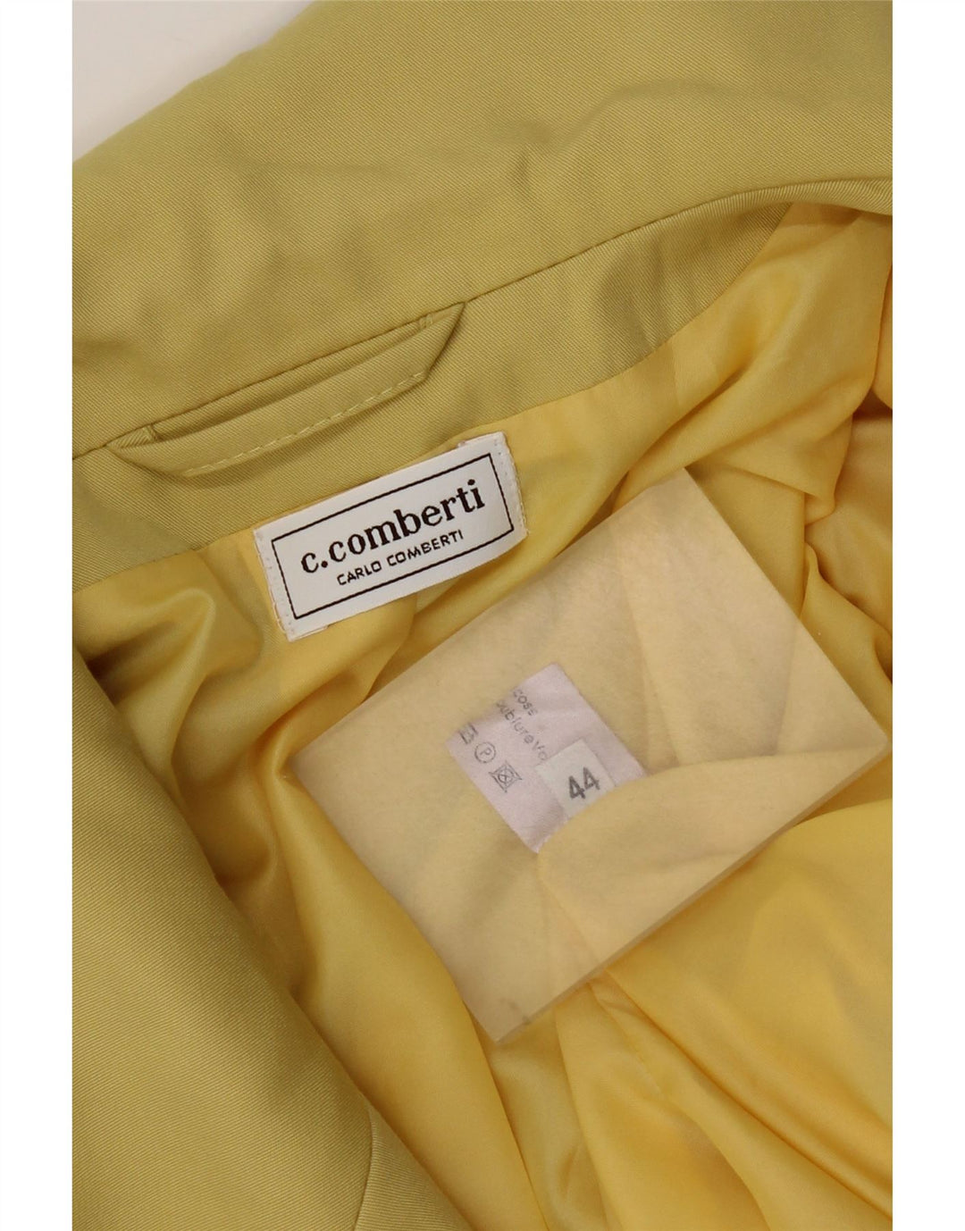 Carlo Comberti ženska bomber jakna s dvostrukim kopčanjem IT 44 srednje žuta