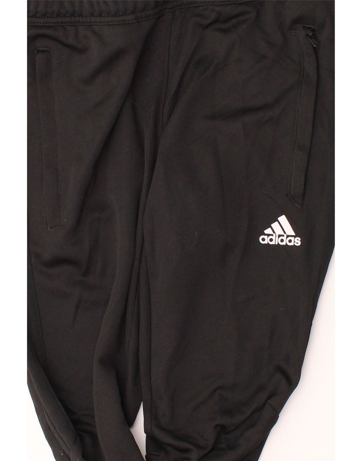 ADIDAS Womens Tracksuit Trousers UK 12 Medium  Black Polyester Vintage Adidas and Second-Hand Adidas from Messina Hembry 