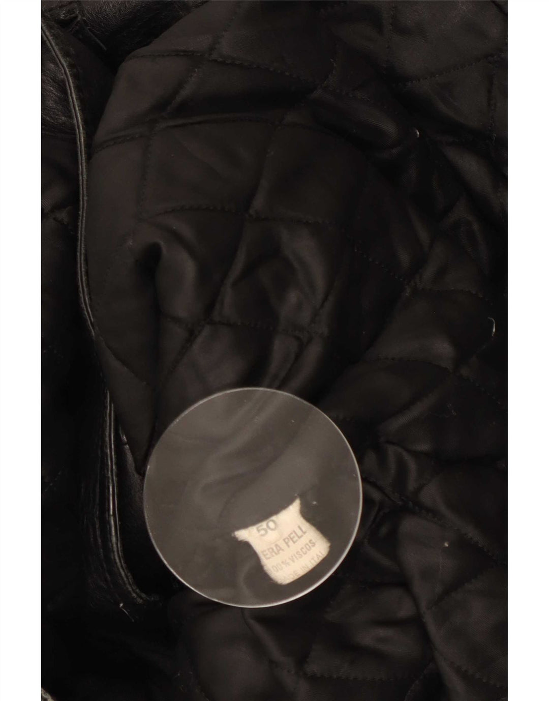 Marco Pierguidi Mens Leather Coat IT 50 Large Black