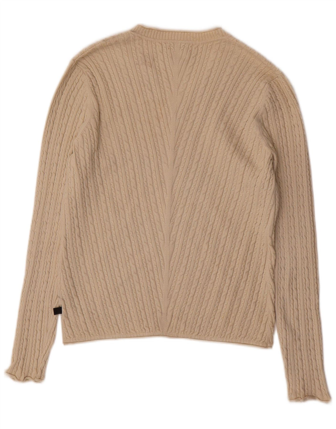 ADIDAS ženski džemper s V-izrezom UK 12 srednje bež svile