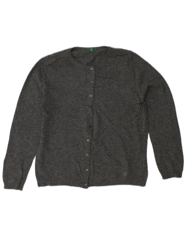 BENETTON ženski kardigan pulover UK 10 Small Gray