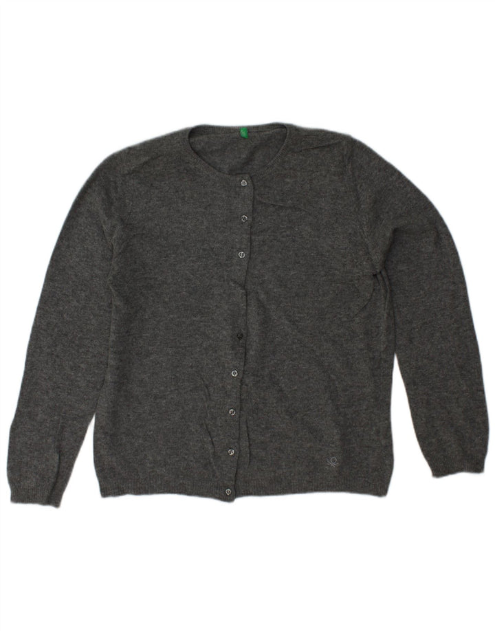 BENETTON ženski kardigan pulover UK 10 Small Gray