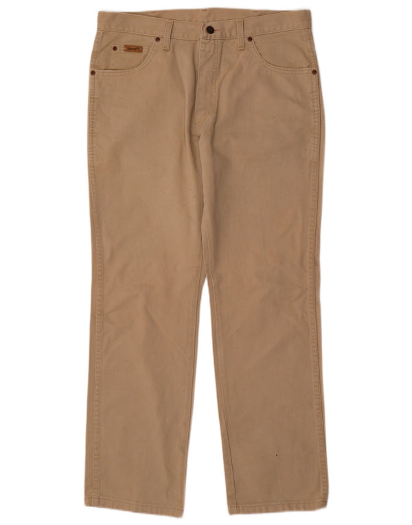 WRANGLER muške ravne traperice Texas W34 L30 bež pamuk