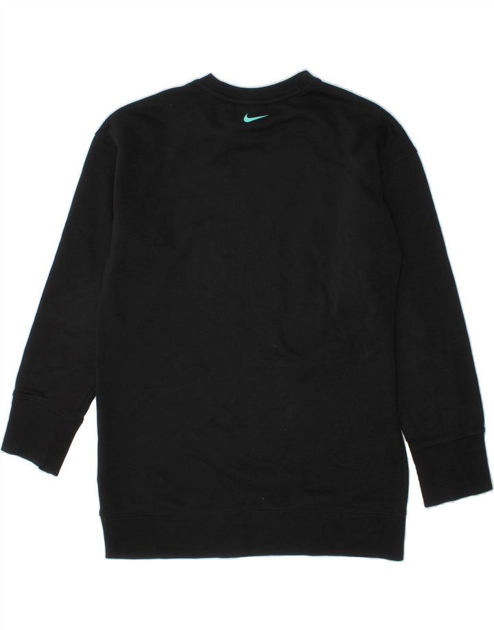 NIKE Boys Graphic Sweatshirt Jumper 10-11 Years Medium Black Cotton Vintage Nike and Second-Hand Nike from Messina Hembry 