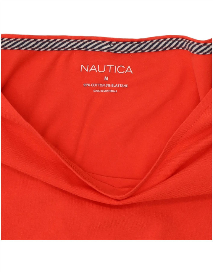 NAUTICA Ženski gornji dio bluze UK 12 Srednje crveni pamuk