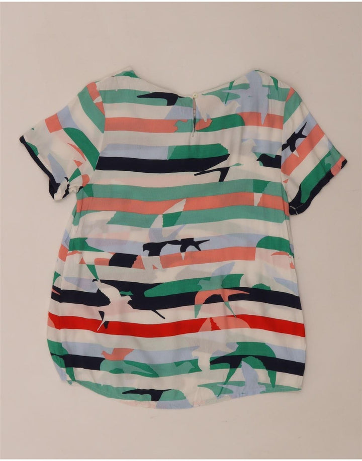 WHITE STUFF Ženski grafički gornji dio bluze UK 12 srednje raznobojne pruge