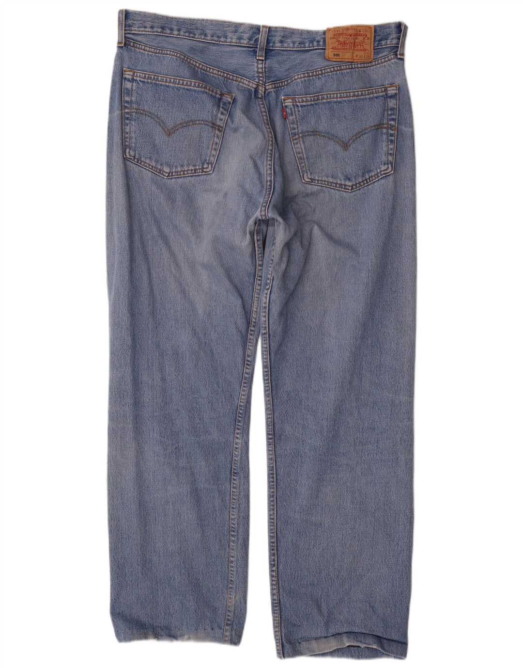 Levi's muške 501 ravne traperice W38 L28 plavi pamuk