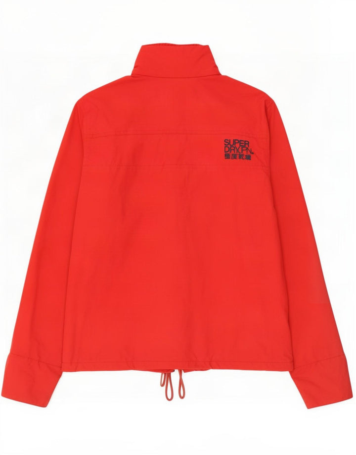 Superdry ženska kišna jakna UK 18 XL od crvenog najlona
