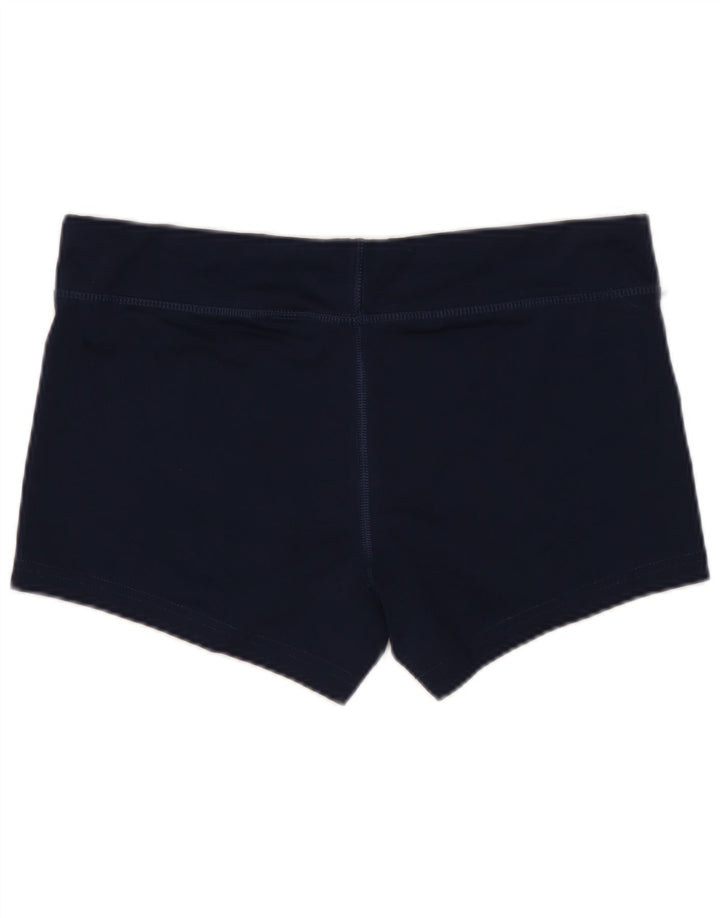 NIKE Ženske Dri Fit Sportske kratke hlače UK 12 Medium tamnoplavi poliester