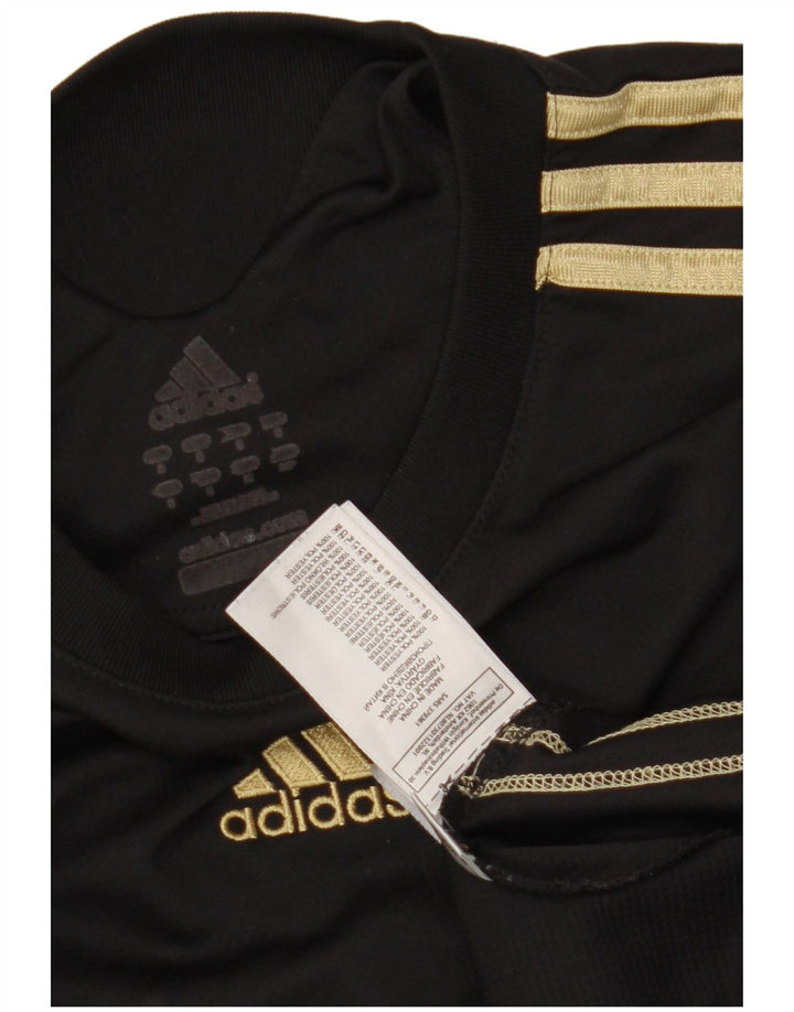 Adidas muška majica s apstraktnim uzorkom, mali crni poliester