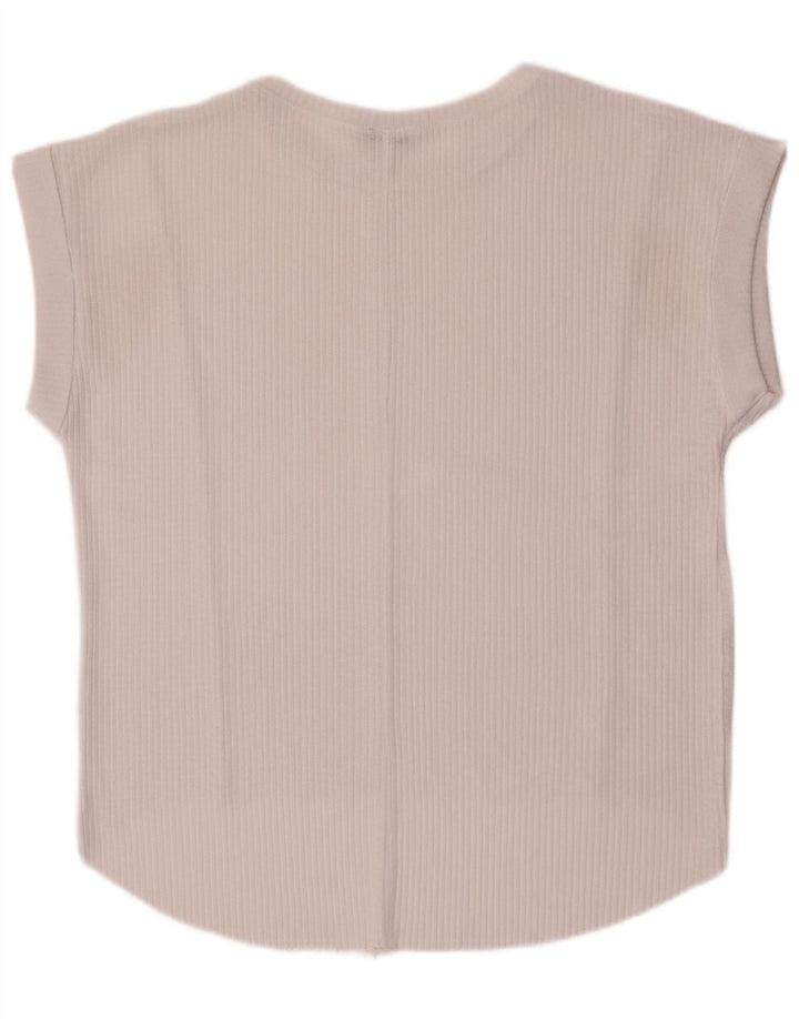 Zara ženski preveliki prsluk UK 10 Small White