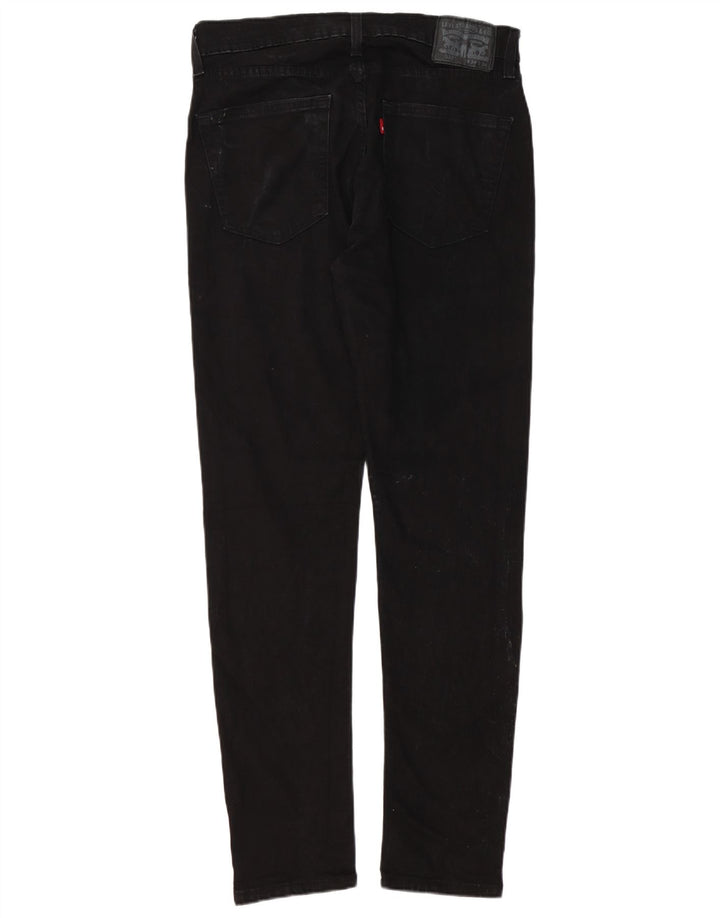 LEVI'S muške 512 uske sužene traperice W34 L32 crni pamuk