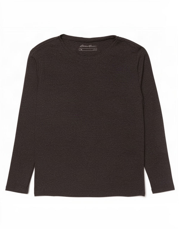 Eddie Bauer Ženska majica dugih rukava UK 16 Veliki sivi pamuk