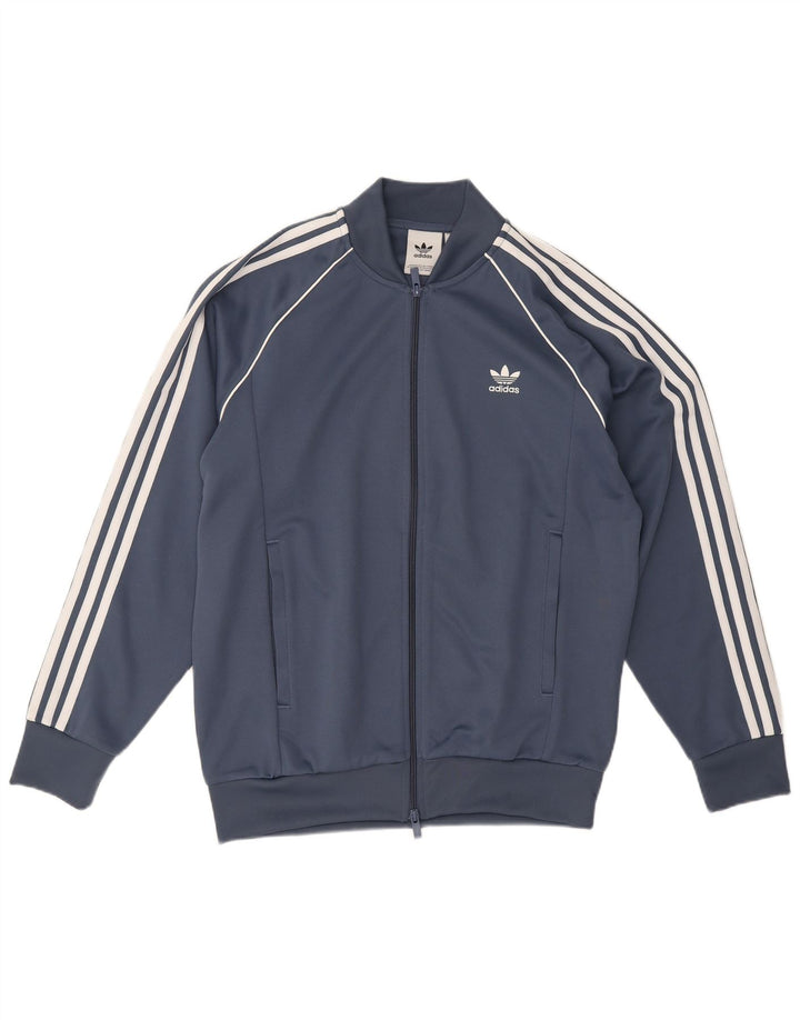 Adidas muška trenirka velika jakna od tamnoplavog poliestera