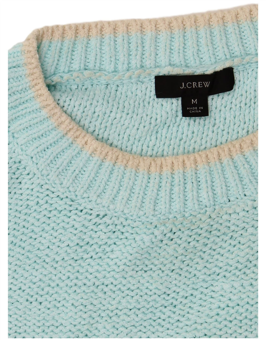 J. CREW Ženski pulover s velikim izrezom UK 14 srednje tirkizna