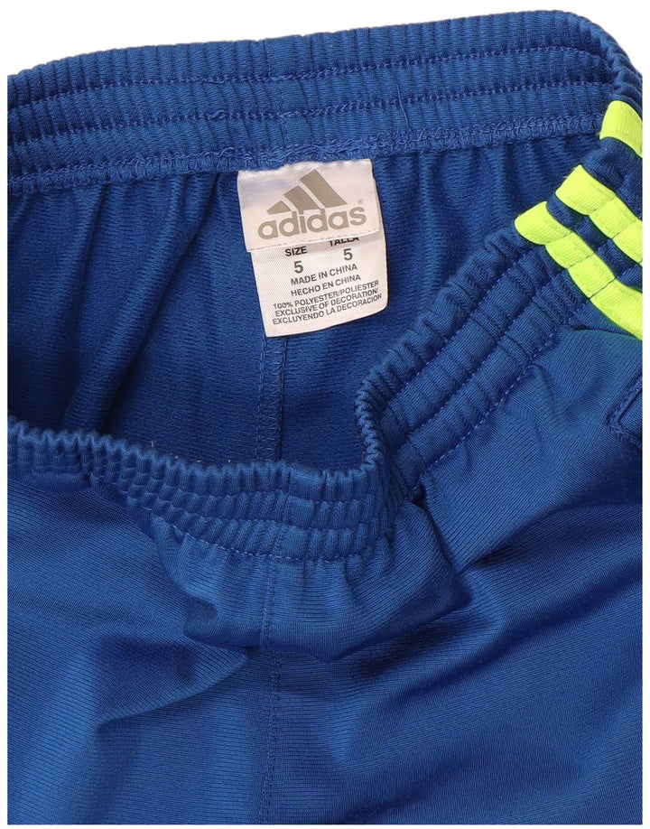 Adidas Hlače za trenirku za dječake 4-5 godina, plavi poliester